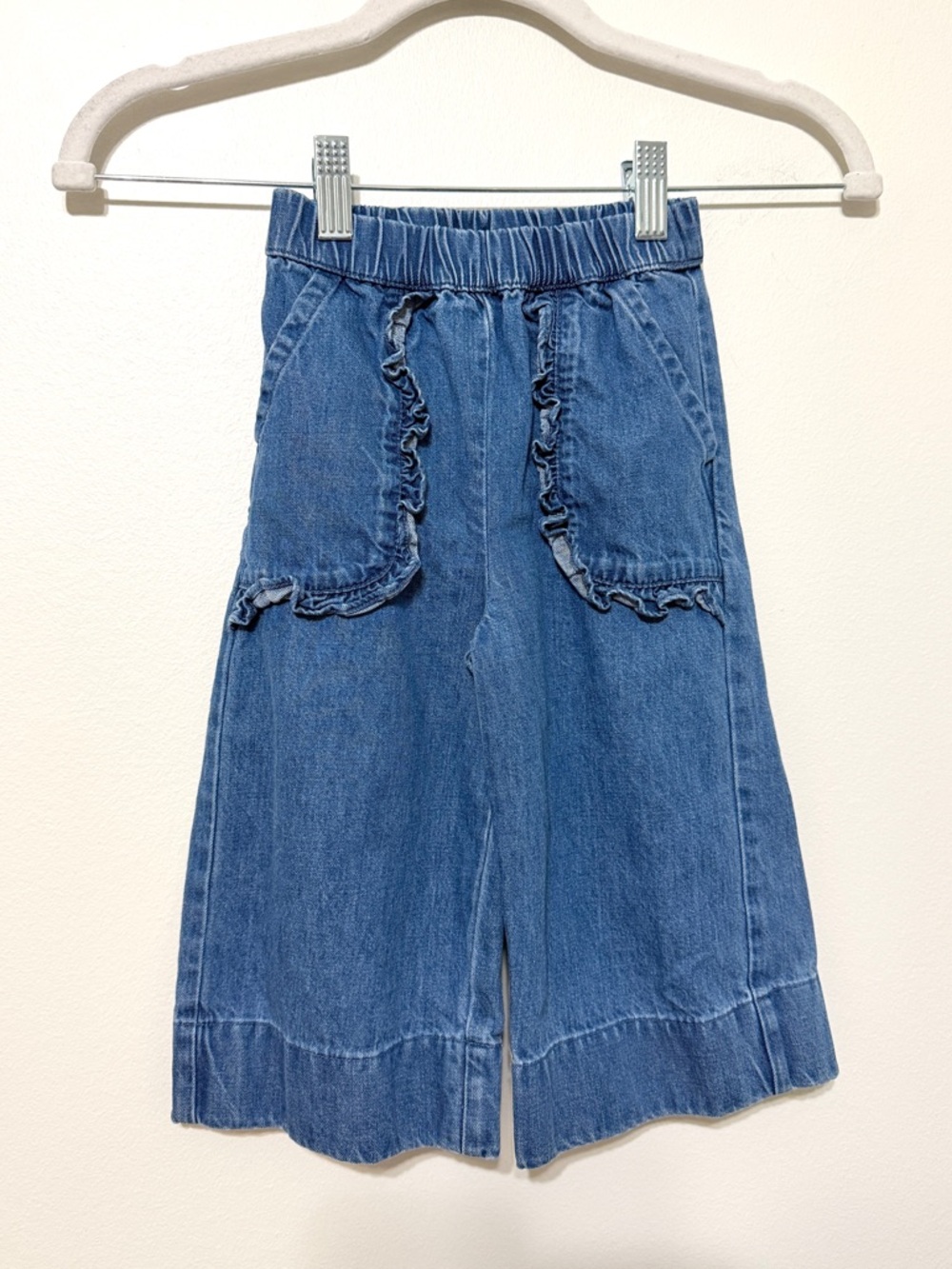 Hanna Andersson Twill Wide Leg Pants Size 2T Girls denim